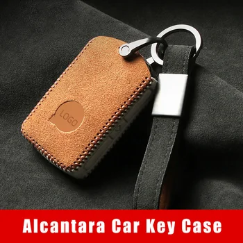 Чехол для ключей из натуральной Алькантары Volvo key cover XC60 S90 S60 XC40 XC90 V40 Key Case Shell