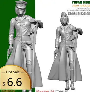 Модель Yufan 1/35 Фигурка из смолы Немецкие сексуальные женщины офицеры Модель солдата YFWW35-1813