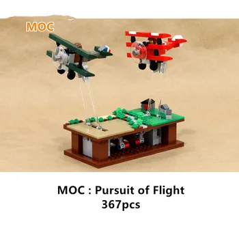 Строительные блоки MOC Pursuit of Flight Детские развивающие игрушки своими руками для подарка ребенку на день рождения 367 шт