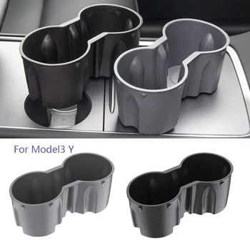 Автомобильный держатель стакана для воды, ящик для хранения, Нетоксичные, безвкусные Аксессуары для центральной консоли, совместимые с Tesla Model 3 /Y 2021 2022