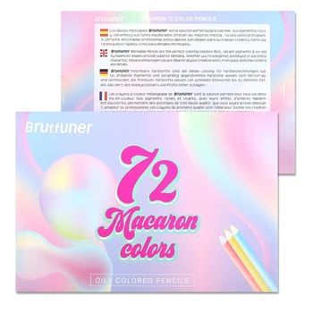 72шт Macaron Colors Цветной карандаш Мягкая Пастель Набор карандашей для рисования Набор карандашей для эскизов для школьной раскраски Художественные принадлежности