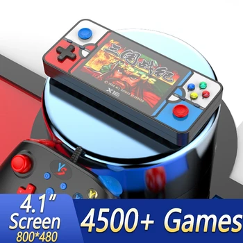 Игровая Приставка X16 С 4,1-дюймовым Экраном Для Портативной Двухплеерной Аркады GBA С Большим Экраном И Контроллерами Gamepad Для Детских Подарков