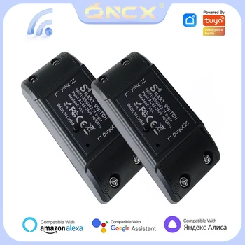 QNCX Tuya WiFi Переключатель Релейный Модуль DIY MINI Smart Home Switch Smart Life APP Беспроводной Голосовой Пульт Дистанционного Управления Таймер Переключатель Alexa