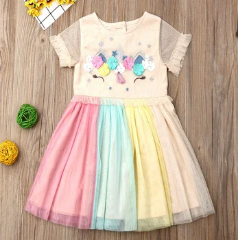 Розничная продажа 2023, модное сетчатое платье с вышивкой для маленьких девочек, детская праздничная одежда принцессы со сладостями от 1 до 5 лет