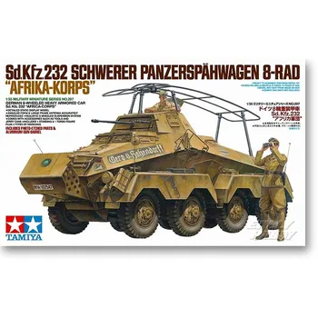 Tamiya 35297 1/35 Sd.Kfz 232 Schwerer Panzerspahwagen 8-RAD Тяжелая Бронированная Машина В Сборе, Конструкторы Для Взрослых, Сделай Сам