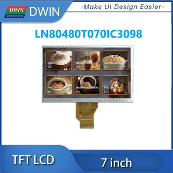 DWIN 7-дюймовый 800x480 RGB Интерфейс TN TFT ЖК-Дисплей С Резистивным Сенсорным Дисплеем С Конкурентоспособной Ценой LN80480T070IC3098