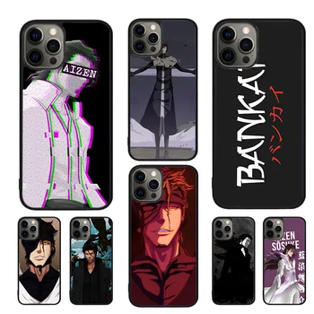 Аниме-Чехлы Для мобильных Телефонов Sosuke Aizen Bleach Чехол Для iPhone 15 14 12 13 mini 11 Pro MAX XR XS apple 6 7 8 Plus SE2020 Coque