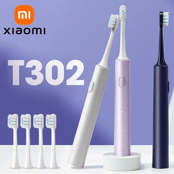 Электрическая звуковая зубная щетка XIAOMI MIJIA T302 с USB-зарядкой, перезаряжаемая для взрослых, Водонепроницаемая электронная отбеливающая зубы зубная щетка