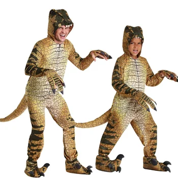 Костюмы динозавров Тираннозавра для детей и взрослых, костюмы для косплея на Хэллоуин, костюмы динозавров, ролевые игры, наряды для вечеринки