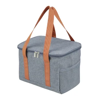 Изоляционная сумка из ткани Оксфорд для студентов большой емкости с обедом, водонепроницаемые портативные сумки через плечо, аксессуары для хранения в кемпинге