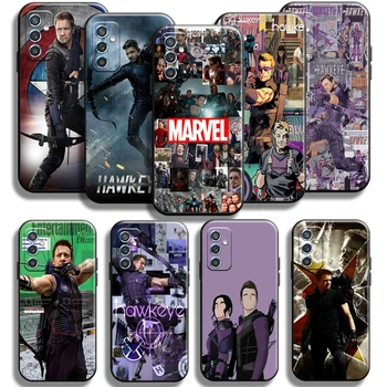 Marvel Avengers Hawkeye для Samsung Galaxy M52 Чехол для телефона из жидкого кремния Черные чехлы Coque Противоударный каркас Полная защита