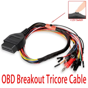 Диагностический адаптер OBD2 MPPS V18 OBD Breakout Tricore Cable Кабель для настольной распиновки ECU MPPS V21 Переключатель 12V