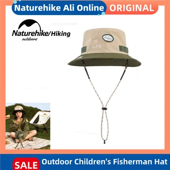 Naturehike Детская Рыбацкая Шляпа С Защитой От Солнца, Легкая Панама, Удобные Дышащие Солнцезащитные Шляпы Для Кемпинга На Открытом Воздухе