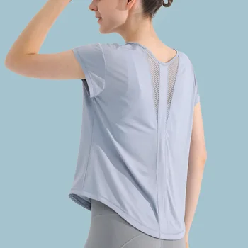 h-Sports top женская свободная быстросохнущая дышащая одежда для йоги тренировочные топы для женщин тренировочный топ для йоги