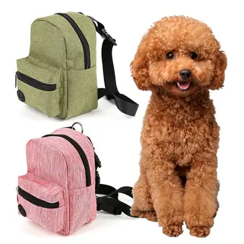 Многофункциональная школьная сумка для домашних животных, рюкзак для собак со шлейкой-поводком, рюкзак для собак для маленьких собак, нейлоновый рюкзак для кошек, принадлежности