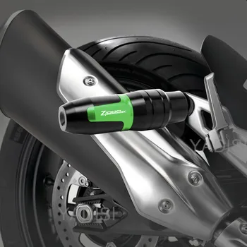 Для мотоцикла Kawasaki Z1000 Z1000SX алюминиевые Аварийные накладки с ЧПУ, ползунки для выхлопных газов, Противоаварийная защита с логотипом