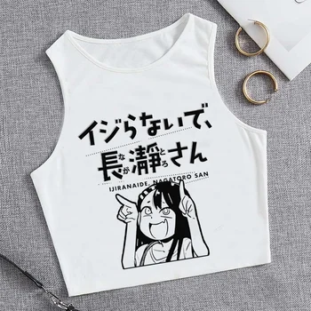 майка nagatoro fairy grunge yk2, готический укороченный топ, женская винтажная корейская модная футболка 90-х, футболки