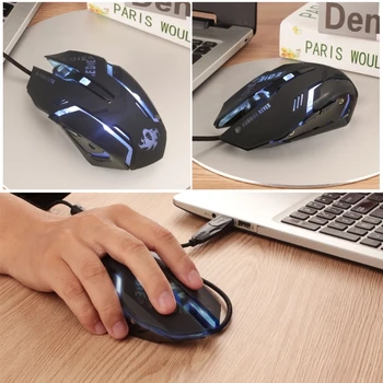 Периферийная проводная игровая киберспортивная компьютерная мышь