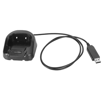 Двухстороннее радио, зарядное устройство, USB-кабель, настольное зарядное устройство с индикатором, подходит для BAOFENG UV 82, UV 82HP, UV 82L Series