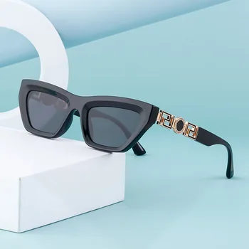 Модные винтажные солнцезащитные очки неправильной формы в маленькой оправе, женские классические роскошные дизайнерские солнцезащитные очки для мужчин UV400 Gafas