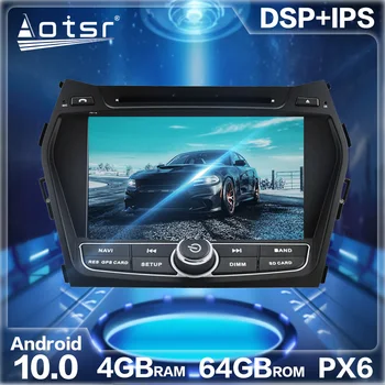 Android 10,0 4 ГБ + 64 ГБ Автомобильный GPS Навигационный Радиоплеер Для Hyundai IX45 Santa Fe 2013 + Авто Стерео HD Мультимедийный DVD Головное Устройство DSP