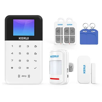 Kerui Smart W211 tuya Wireless WIFI GSM Охранная сигнализация, комплект беспроводной домашней охранной сигнализации
