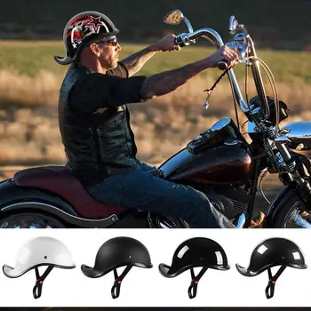 Защитная шляпа из материала EPS ABS для велоспорта на открытом воздухе, Мотоциклетный шлем, Мужские и женские велосипедные кепки, Электрический велосипед, винтажный шлем с половиной тыквы
