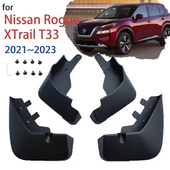 4x Брызговики для Nissan Rogue XTrail T33 X Trail 2021 2022 2023 Брызговик Переднее Заднее Крыло Брызговик Автомобильные Аксессуары