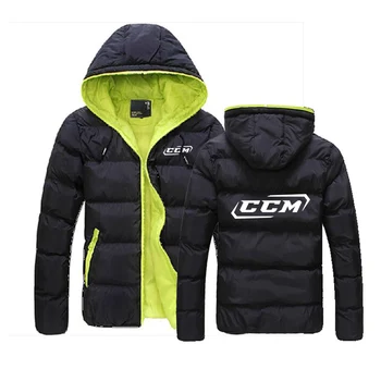 CCM/ Новые мужские модные зимние пальто с принтом, цветные куртки на молнии в стиле харадзюку с хлопковой подкладкой, утепляющие куртки-топы в стиле Харадзюку