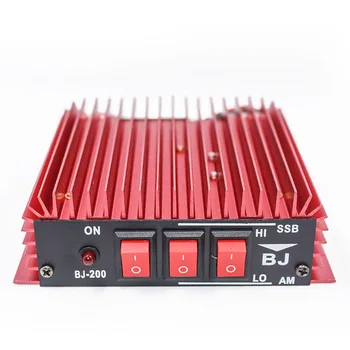 BaoJie BJ-200 CB Радио УКВ Усилитель Мощности BJ200 для Радиолюбителей Двухстороннее Радио КВ Трансивер Walkie Talkie Красного Цвета A7170