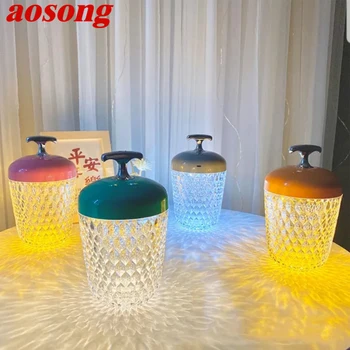 Настольная лампа из сосновых шишек AOSONG в европейском стиле, креативный дизайн, декоративная для дома, гостиной, спальни