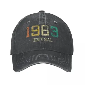 Оригинальные 1963 года рождения винтажные бейсболки в стиле ретро из потертого хлопка 60-летней давности, солнцезащитные кепки Унисекс, уличные подарочные кепки, шляпа