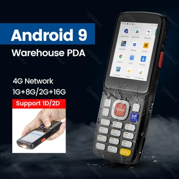 Портативный Терминал для Сбора Данных 4G Android PDA с 2D Сканером Штрих-кодов Wifi NFC для Складской Инвентарной Машины 2G16G