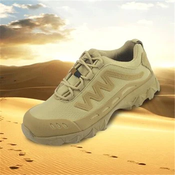 Уличная мужская походная обувь, водонепроницаемые дышащие тактические армейские ботинки, Тренировочные кроссовки для пустыни, противоскользящие треккинговые ботинки