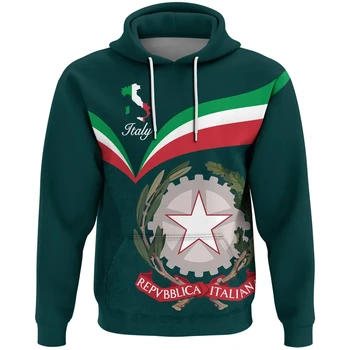 Флаг Италии Итальянский пуловер 3D casu flag Итальянский пуловер 3D повседневная модная толстовка с капюшоном на заказ мужская и женская толстовка с капюшоном топ Футболка