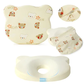 Мультяшная Съемная для чистки Детская подушка из пены с эффектом памяти Для новорожденных, мягкие дышащие подушки для эргономичных детских постельных принадлежностей