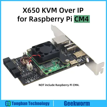 Версия Geekworm X650 PCIe для Raspberry Pi CM4 KVM По IP HDMI CSI