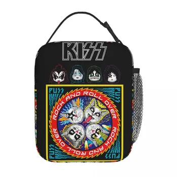Рок-группа Kiss Solo Rockstars Изолированная сумка для ланча, контейнер для ланча, портативный охладитель, термальный Бенто, кассовые сборы