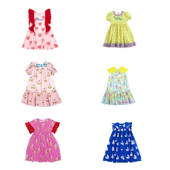 Детское платье 23 Летнее платье принцессы для девочек платье на бретелях