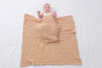 Детское марлевое банное полотенце 95x95 см для детей Аксессуары для младенцев Дышащие Утолщенные Мягкие полотенца для ухода