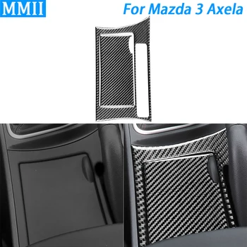 Для Mazda 3 Axela 2010-2013 держатель стакана воды из углеродного волокна, накладка на панель ручного тормоза, аксессуары для украшения интерьера автомобиля, наклейка