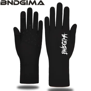 Мужские и женские перчатки с лыжной подкладкой BNDGIMA, зимнее тепло, плюшевый сенсорный экран, впитывающий пот, быстро сохнущий