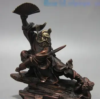 9-дюймовая фарфоровая бронзовая скульптура, прекрасная статуя Чжун Куй, Ловца призраков
