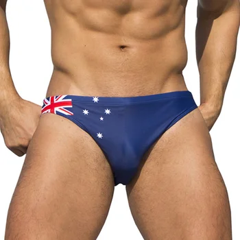 AUS, Флаг США, Мужские плавки, Сексуальные купальники, Бикини, плавки, молодежный купальник для мальчиков Плюс Размер, шорты для купания для геев, Desmiit 2023