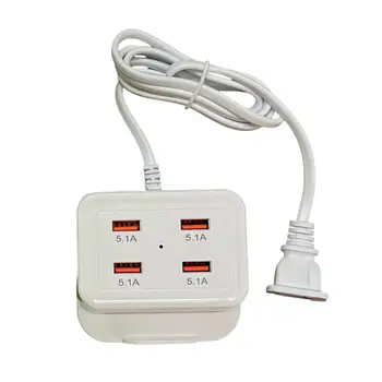Адаптер зарядного устройства Прочный штекер EU / US Удобный 3 USB-порта Для нескольких устройств Зарядное устройство для дома Зарядное устройство для телефона Адаптер питания